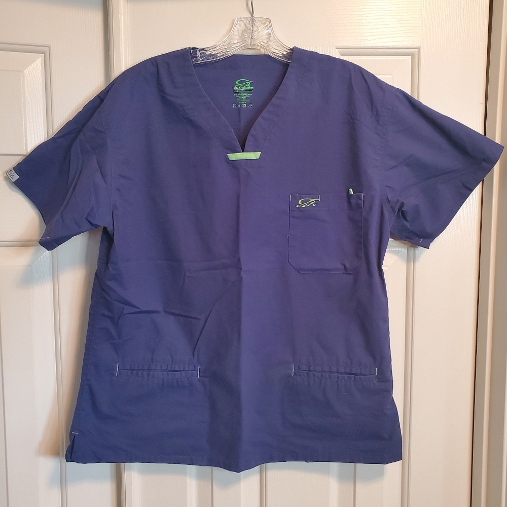 Women's IguanaMed Scrub Top - Dark Blue